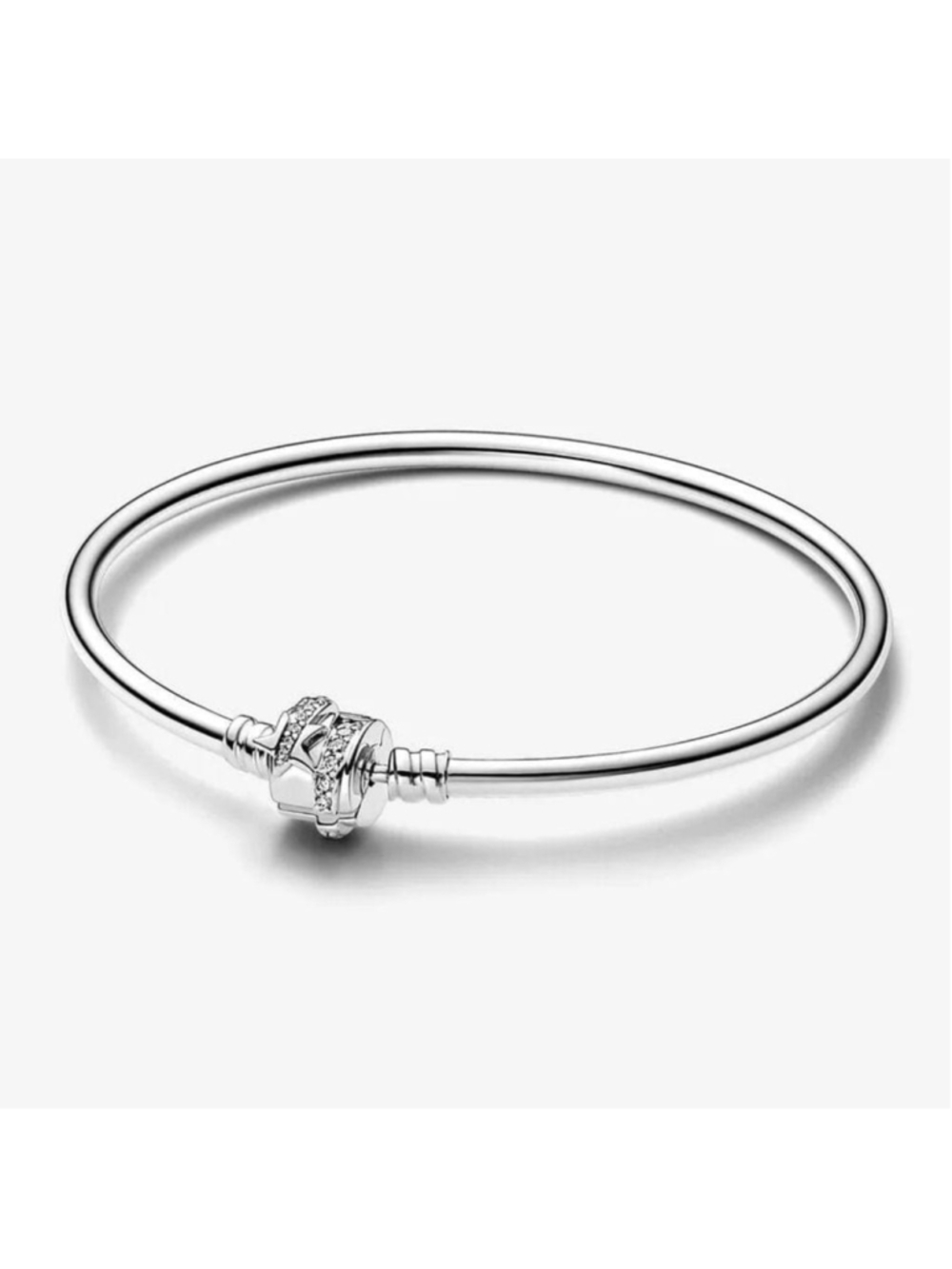 Pandora Moments Cz 925 Silver Sparkling Shooting Star Clasp 6.75 Inch NO BOX